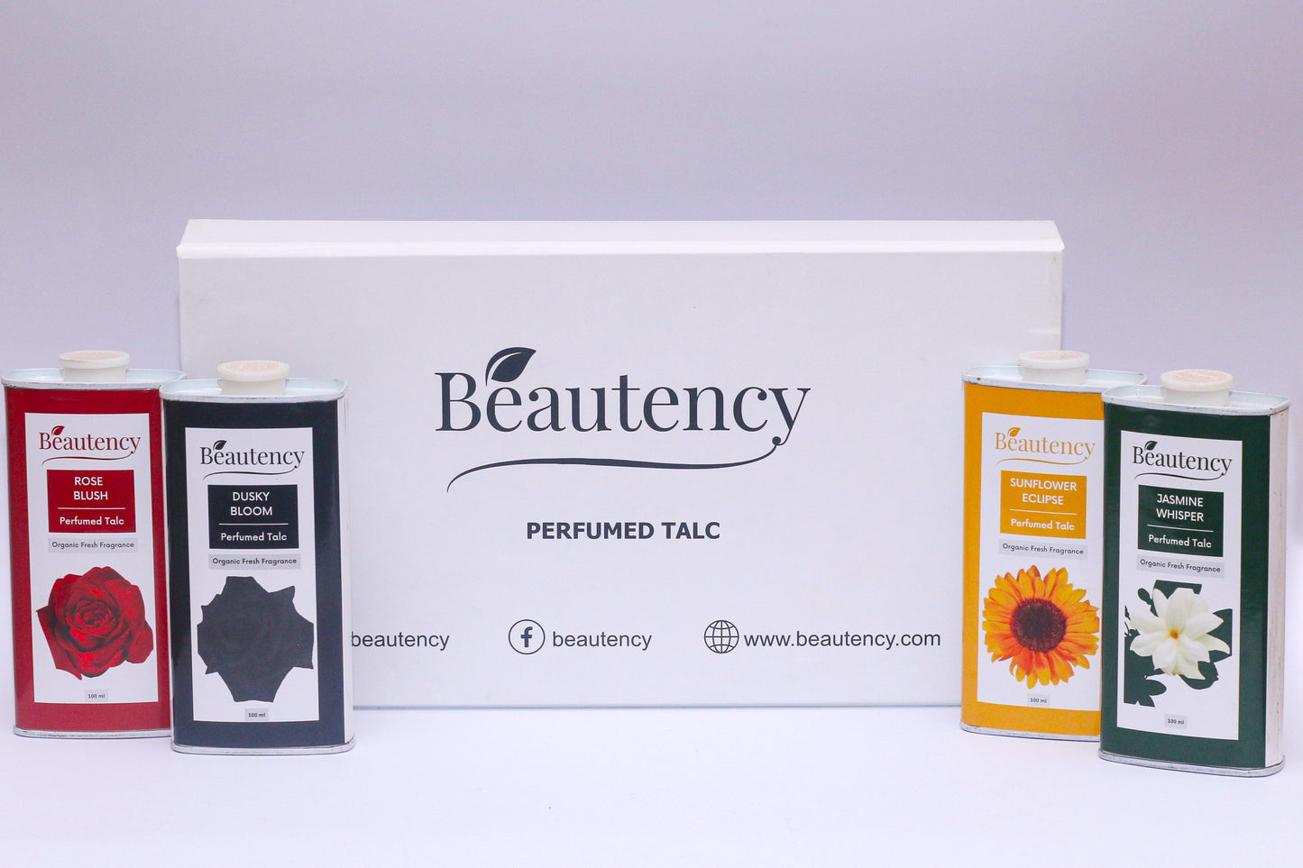 Beautency ™ Pack of 4 Perfumed Talcum Powders-100ml