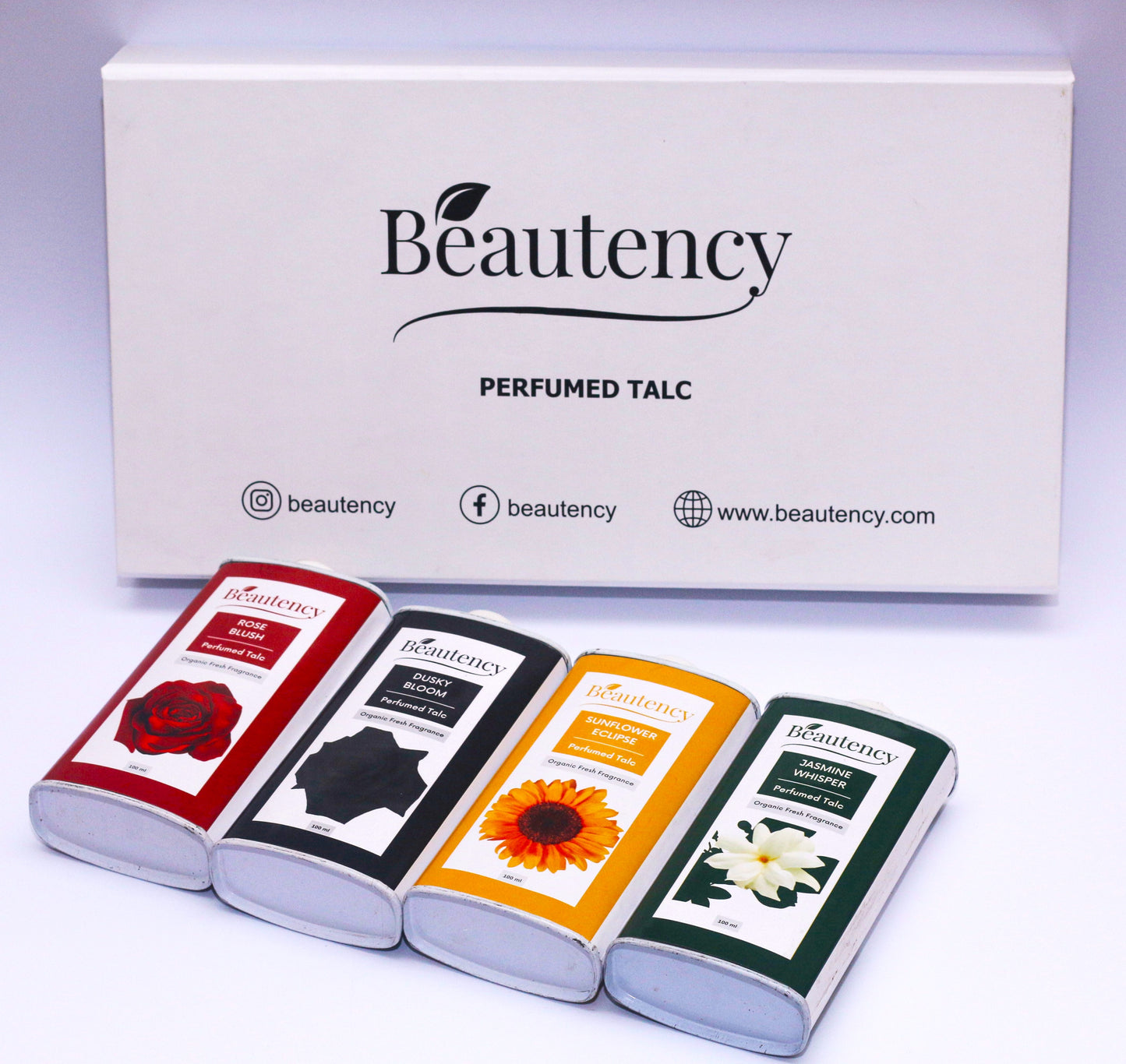 Beautency ™ Pack of 4 Perfumed Talcum Powders-100ml