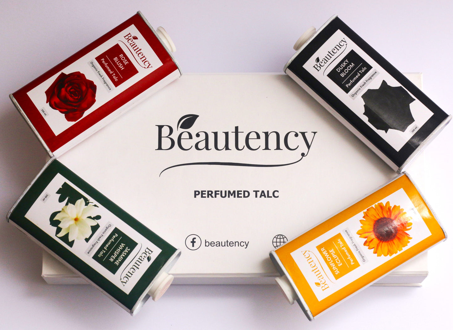 Beautency ™ Pack of 4 Perfumed Talcum Powders-100ml